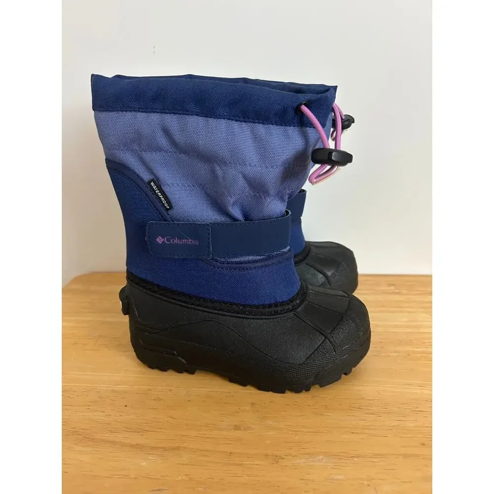 Columbia Kids Powderbug Plus II Toddler Winter Snow Boots Size 11 Girl's Youth